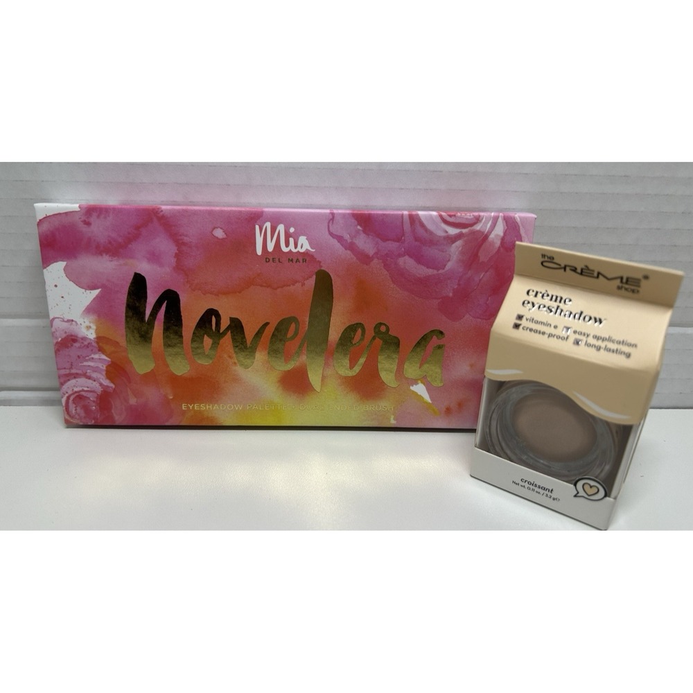 Mia Del Mar Novelera 12 Color Eyeshadow Palette /duel ended brush Creme Eye  F3